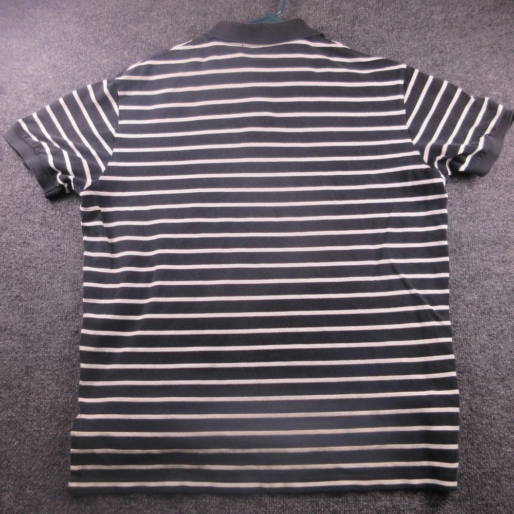 Polo Ralph Lauren Polo Shirt Mens XL Blue White Stripe‎ Pony Logo Cotton